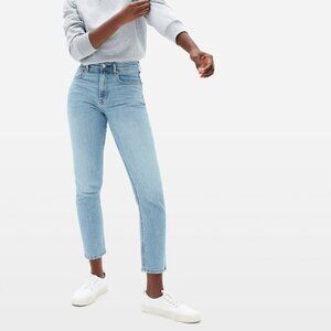 Everlane High-Rise Straight Jeans – Light Blue Wash – Size 27 Regular
